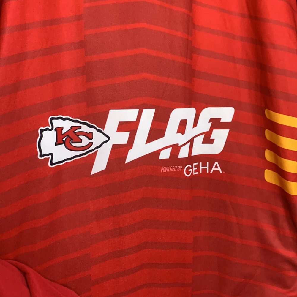 KC Chiefs Reversible Flag Football Adult Sz Small
Jersey Red/White Kansas City - Picture 15 of 16